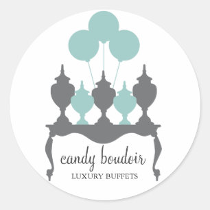 311 Snoep Boudoir Rococo Robin Egg Blue Sticker