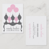 311 Snoep Buffet roze grijs Visitekaartje (Voorkant / Achterkant)