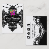 311 Snoep Wonderland Black White Media Icons Visitekaartje (Voorkant / Achterkant)