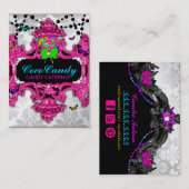 311 Snoep Wonderland White Damask Visitekaartje (Voorkant / Achterkant)