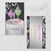 311-Snoep Zijdeler Versie 2 Swanky Swirls Visitekaartje (Voorkant / Achterkant)