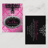 311 So Chic Boutique Hot Pink Visitekaartje (Voorkant / Achterkant)