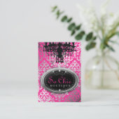 311 So Chic Boutique Hot Pink Visitekaartje (Staand voorkant)