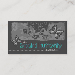 311 SOCIALE BUTTERFLY GRAY VISITEKAARTJE