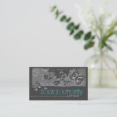 311 SOCIALE BUTTERFLY GRAY VISITEKAARTJE (Staand voorkant)