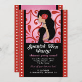 311-Spaanse Hen Party Kaart (Voorkant / Achterkant)