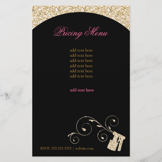 311 Spray Flyer Gold Faux Sparkle (Voorkant)