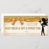 311 Spray Tan Fashionista Gift Certificate (Voorkant / Achterkant)