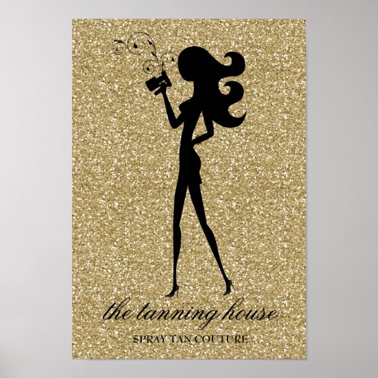 311 Spray Tan Fashionista Poster Faux Glitter (Voorkant)