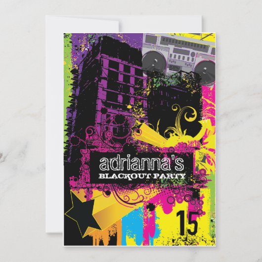 311 Stadsvestigingspartij Blackout Kaart (Voorkant)