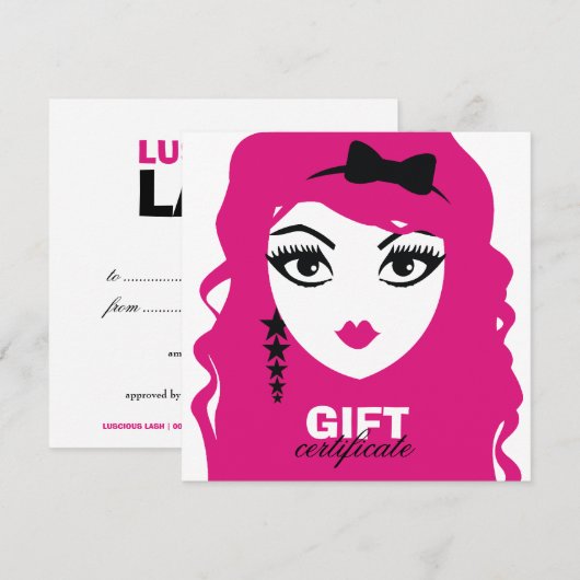 311 Star Face Deux Pink Cadeaubon (Voorkant / Achterkant)