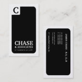 311-stijlvolle bedrijfsmonogram | Rechtsgelĳke Gol Visitekaartje (Voorkant / Achterkant)