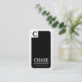 311-stijlvolle bedrijfsmonogram | Rechtsgelĳke Gol Visitekaartje (Staand voorkant)