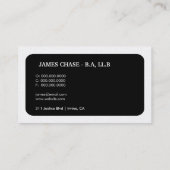 311-stijlvolle bedrijfsmonogram | Rechtsgelĳke Gol Visitekaartje (Achterkant)