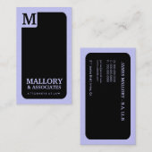 311-stijlvolle bedrijfsmonogram | Wettelijke metaa Visitekaartje (Voorkant / Achterkant)