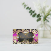 311 straal Zwarte Ciao Bella Roze Sass Visitekaartje (Staand voorkant)