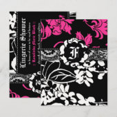 311 STROOMVLAKPINKINVITATIE KAART (Voorkant / Achterkant)