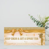 311 Sunburst Spraytan Cadeaubon (Staand voorkant)