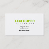 311 Super Duper Dog Visitekaartje (Achterkant)