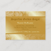 311-superfijn Golden Sugar Monogram Visitekaartje (Achterkant)