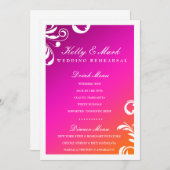 311-Swanky Swirl Dinner Drink Menu Wild Sunset (Voorkant / Achterkant)