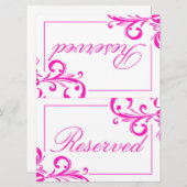 311 Swanky Swirls Gereserveerd Bord 2 Kaart (Voorkant / Achterkant)