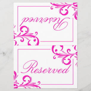 311 Swanky Swirls Gereserveerd bord 2 Kaart