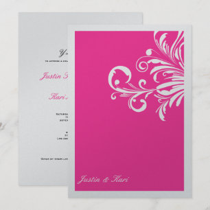 311-Swanky Swirls_Hot Pink Metallic Kaart