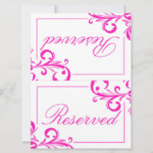 311 Swanky Swirls Reserved Sign 2 Kaart (Voorkant)