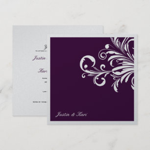 311-Swanky Swirls Trim_Eggplant Metallic Kaart