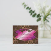 311-Sweet Blackberry Chocolate Truffle Damask Visitekaartje (Staand voorkant)