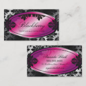 311-Sweet Blackberry Truffle Damask Visitekaartje (Voorkant / Achterkant)