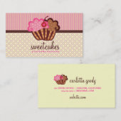 311 Sweet Cakes Cupcake Stippen in strips Visitekaartje (Voorkant / Achterkant)