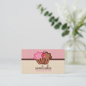 311 Sweet Cakes Cupcake Stippen in strips Visitekaartje (Staand voorkant)