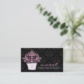 311 Sweet Dream Cakes Premium parelpapier Visitekaartje (Staand voorkant)