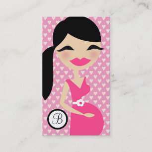 311 SWEET LETITIA HOTT PINK BRUNETTE VISITEKAARTJE