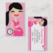 311 SWEET LETITIA HOTT PINK BRUNETTE VISITEKAARTJE (Voorkant / Achterkant)