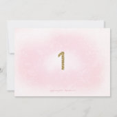 311 Sweet One First Birthday Bloemenkrans Foto Kaart (Achterkant)