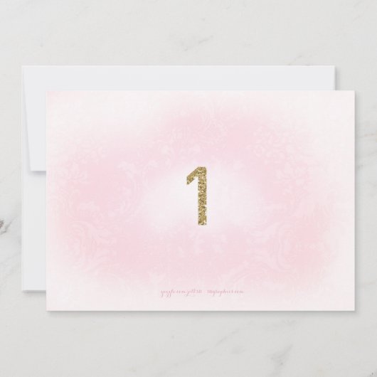 311 Sweet One First Birthday Bloemenkrans Foto Kaart (Achterkant)