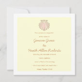 311-Sweet Shell Ecru Uitnodiging (Voorkant)