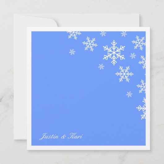 311-Sweet Snowflake Light Blue Metallic Kaart (Voorkant)