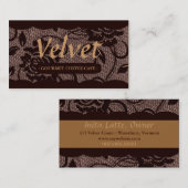 311-SWEET VELVET ROOS VISITEKAARTJE (Voorkant / Achterkant)