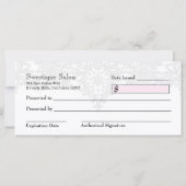 311 Sweetique Pink Stripes Cadeaubon (Achterkant)