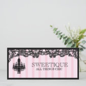 311 Sweetique Pink Stripes Cadeaubon (Staand voorkant)