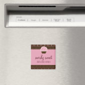 311 Swirly Pink Brown Magneet (Insitu (Vaatwasser))