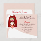 311 TE CUTIE LANISSA BRIDE REDHEAD UITNODIGING BRIEFKAART (Voorkant / Achterkant)