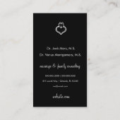 311 Therapistisch huwelijk roze Visitekaartje (Achterkant)