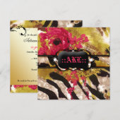 311-Tigress/Zebra-Roos Bachelorette Kaart (Voorkant / Achterkant)