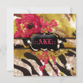 311-Tigress/Zebra-Roos Bachelorette Kaart (Voorkant)