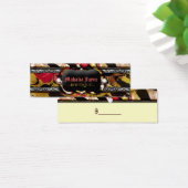 311 Tigress Zebra Roos Prijs Labels Mini Visitekaartjes (Bureau)